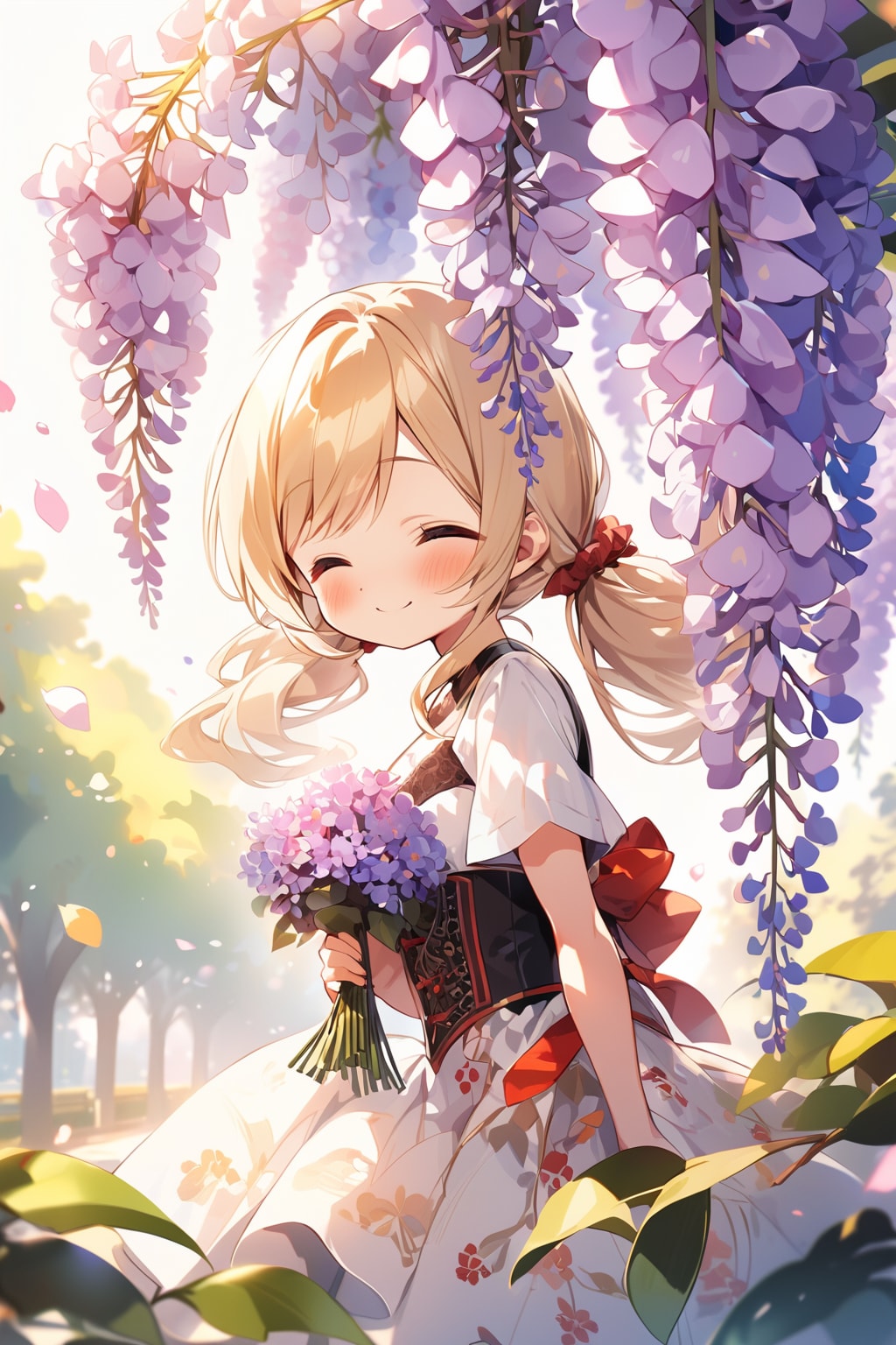 藤の花と茉莉花ちゃん