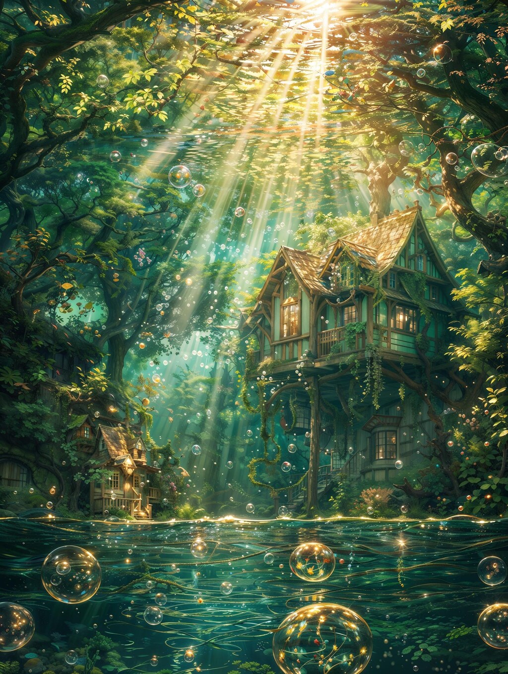 水の中の隠れ家