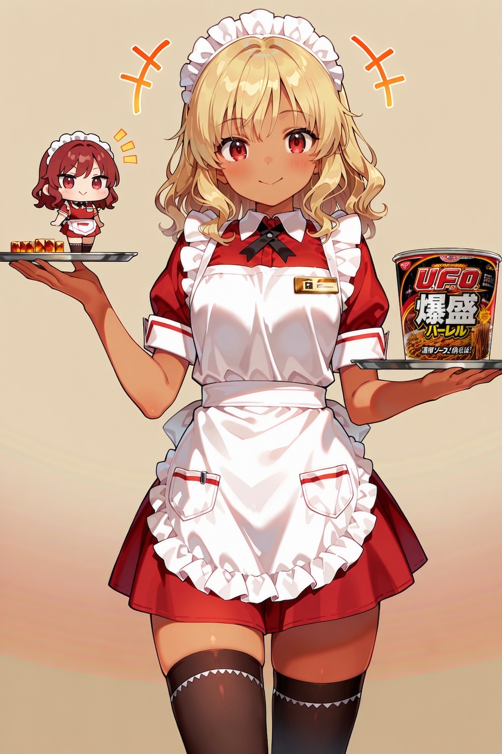 ご注文の爆盛バーレルとちびキャラでございます。