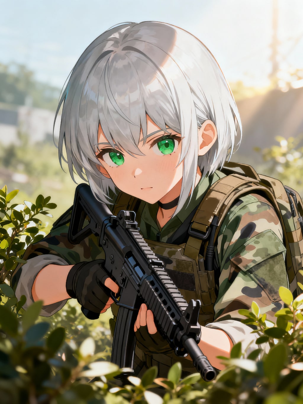 銀髪ちゃん、兵士になる