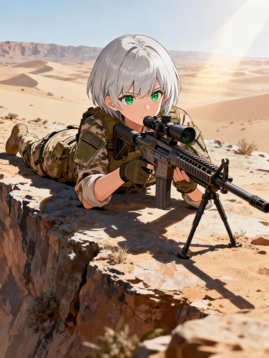 銀髪ちゃん、兵士になる