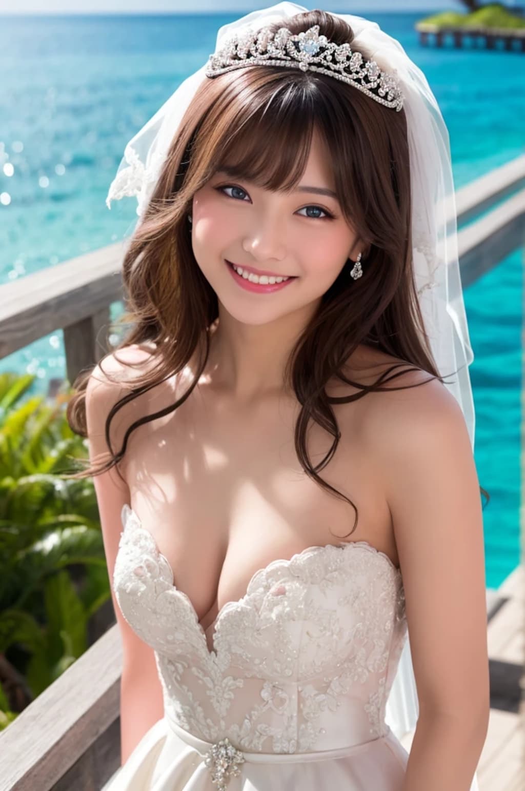 ローブデコルテの花嫁
