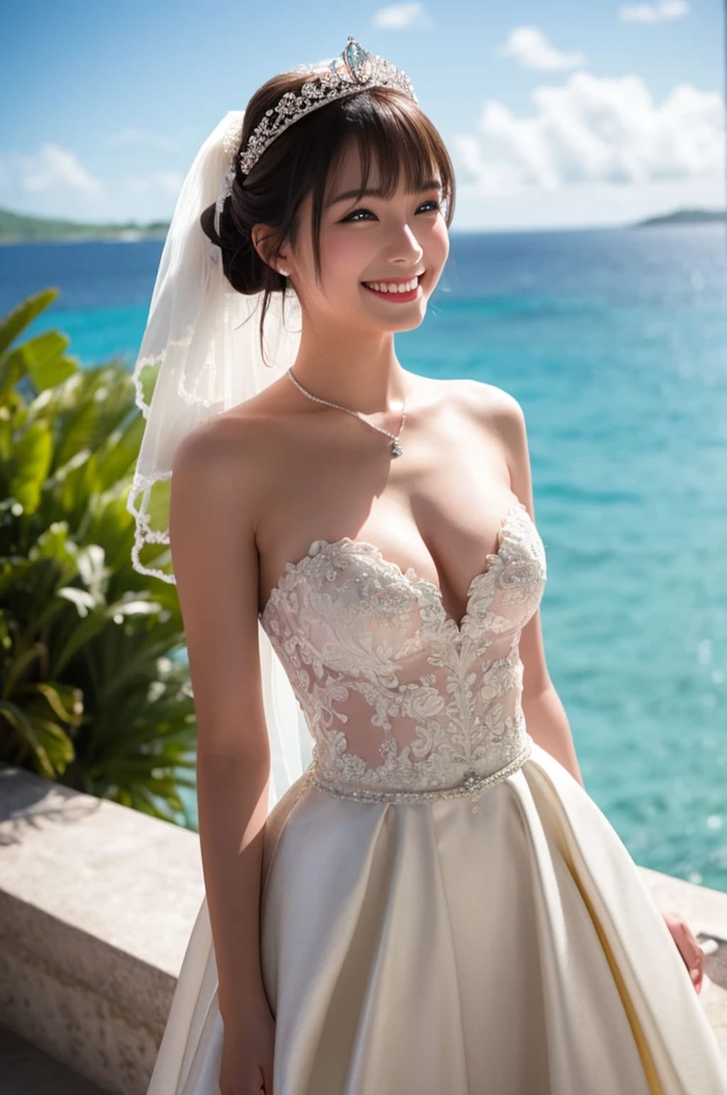 ローブデコルテの花嫁