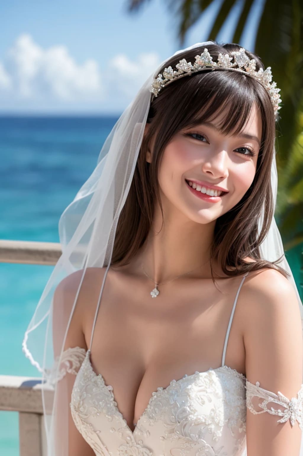 ローブデコルテの花嫁