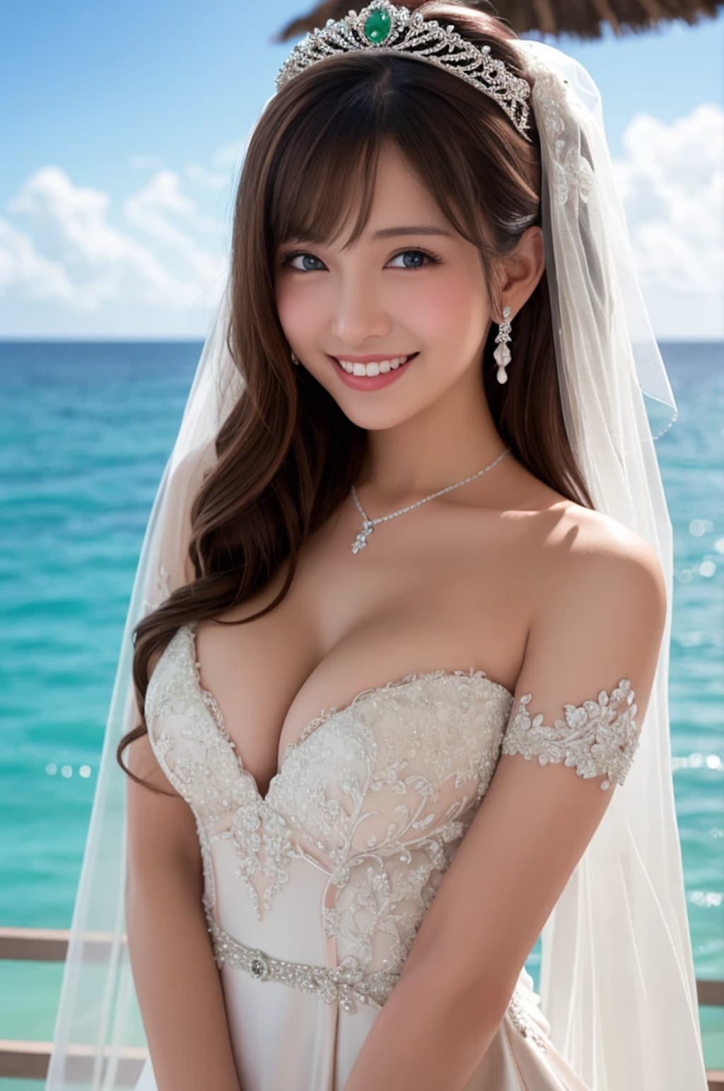ローブデコルテの花嫁