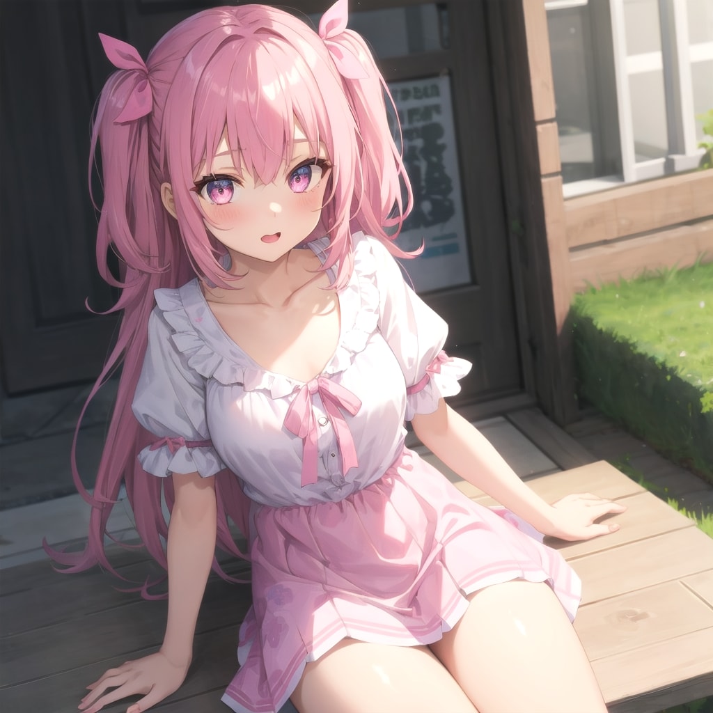 一緒に座ろうよ | の人気AIイラスト・グラビア