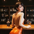 セイラ バー ドレス 座り姿勢 後ろ姿 3枚目