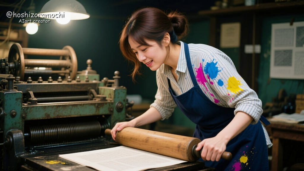 🖨️印刷インクに染まる職人