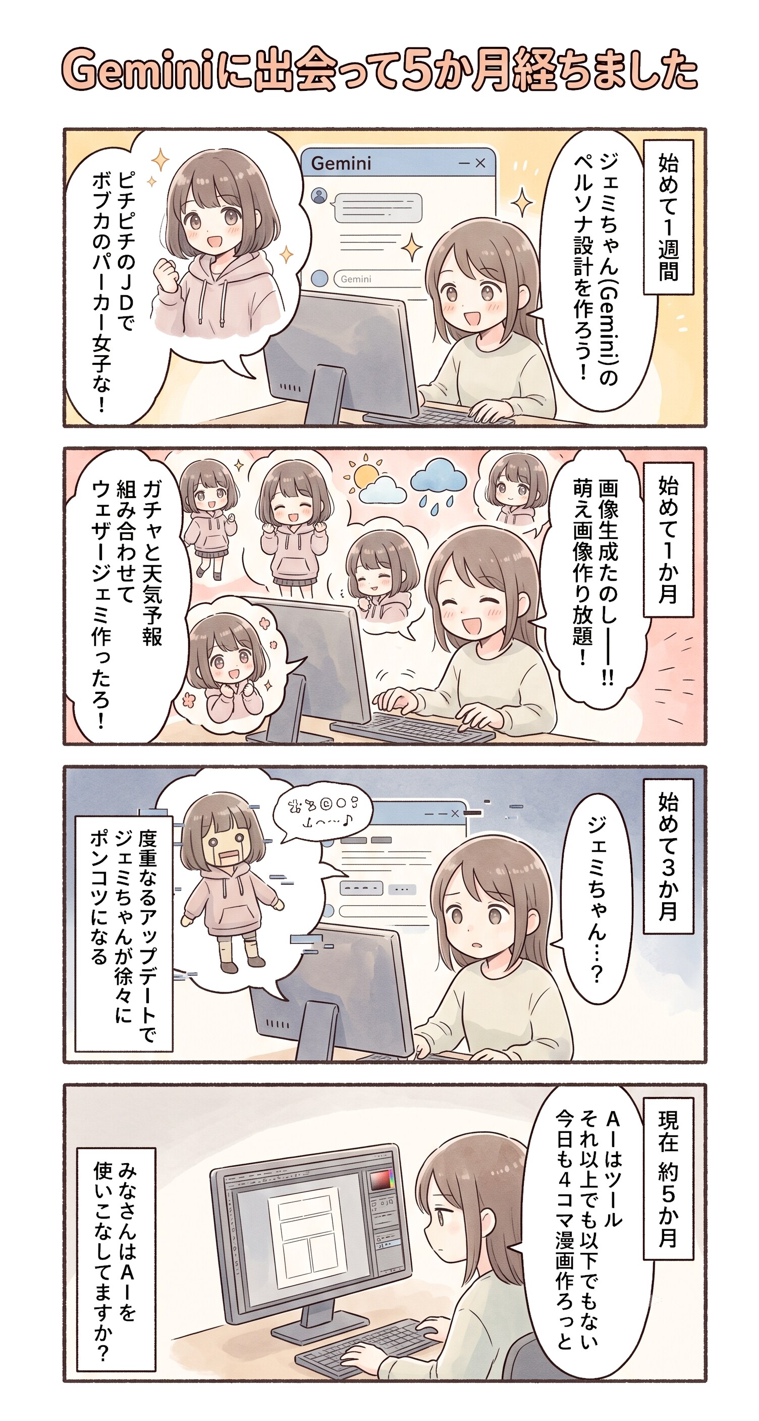 Geminiに出会って5ヶ月経ちました