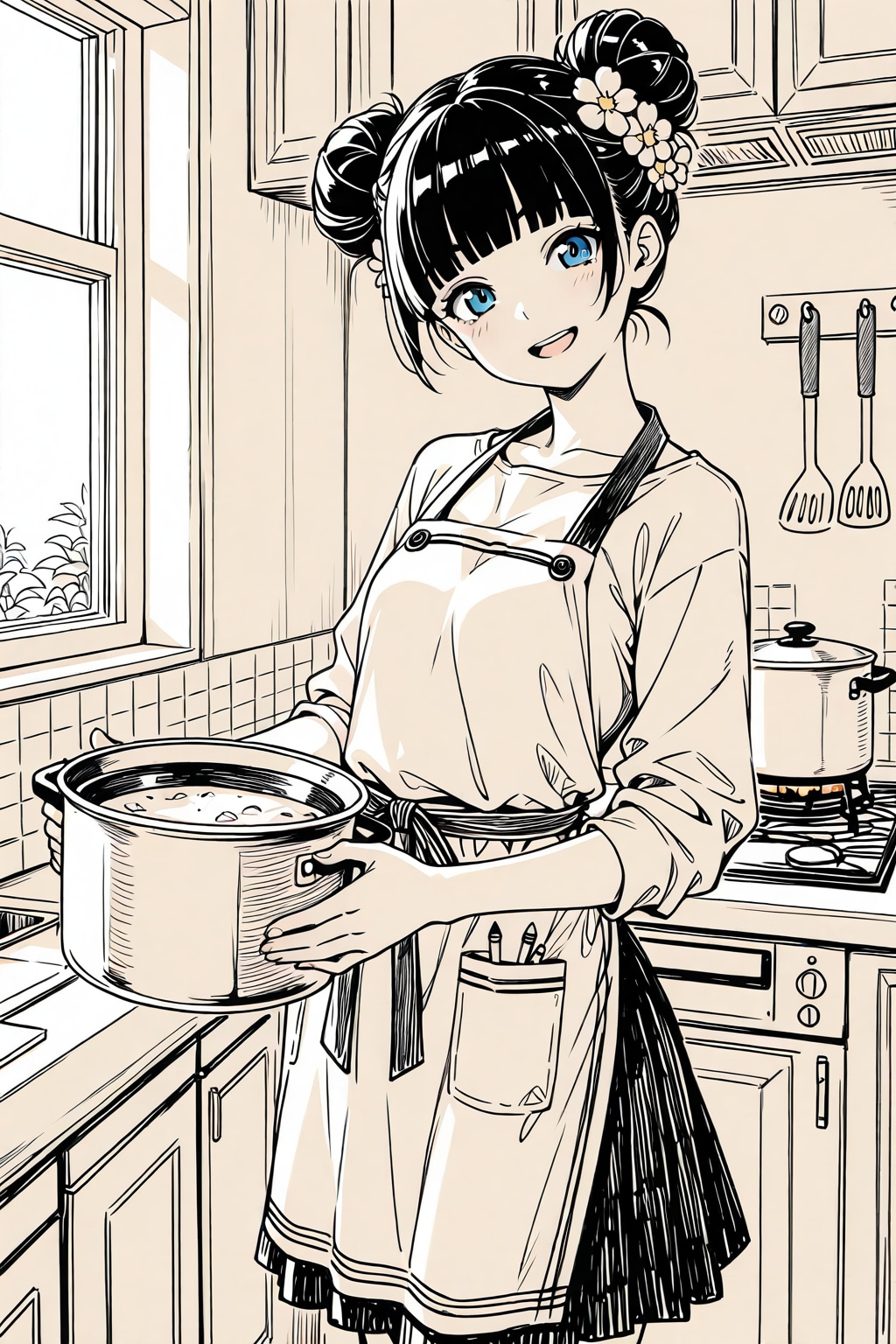 かおるのおだんごちゃんスケッチ２３ | の人気AIイラスト・グラビア