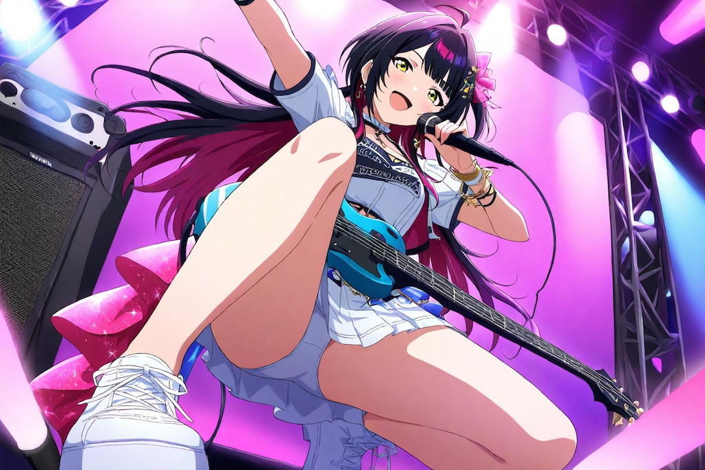 ガールズバンドボーカルのパンチラ(FENRIR)