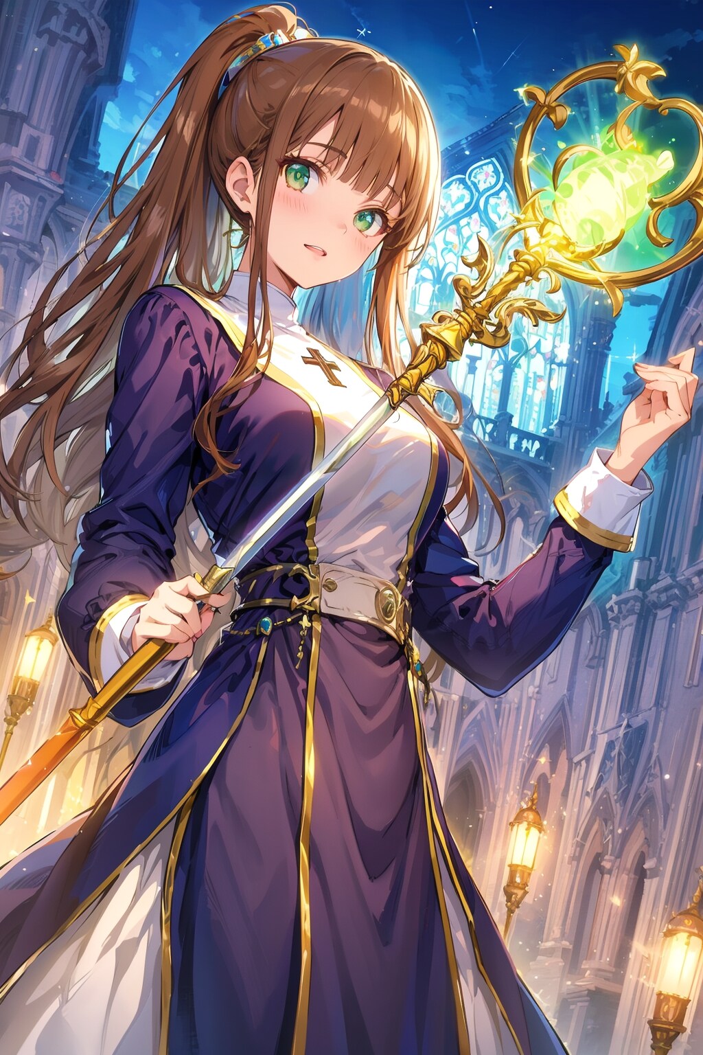茶髪のプリースト