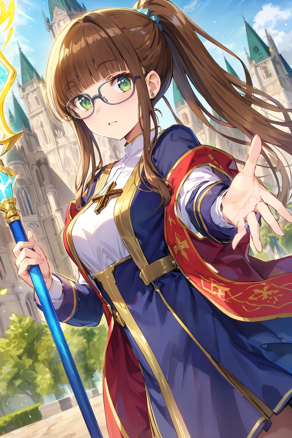 茶髪のプリースト