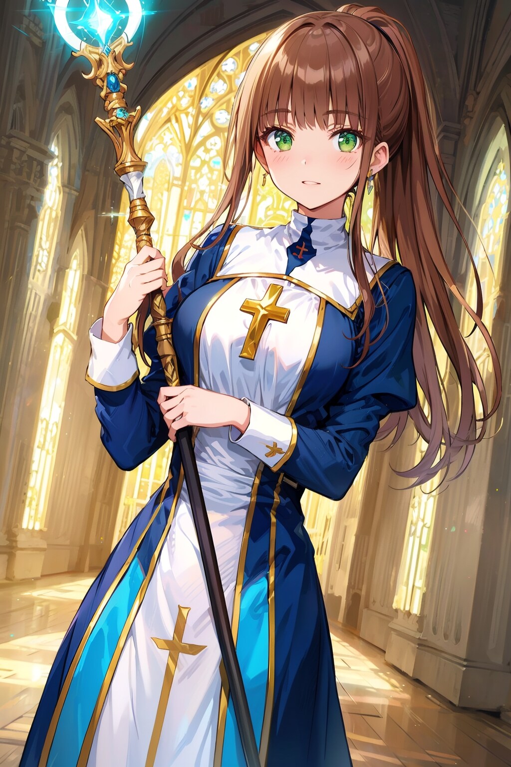 茶髪のプリースト