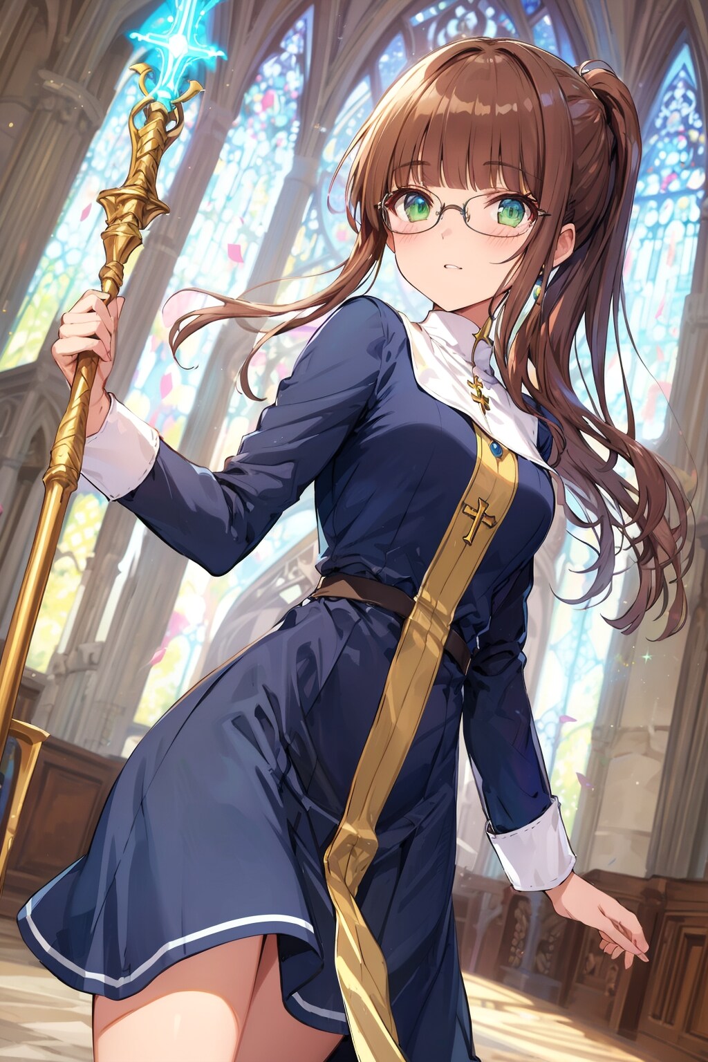 茶髪のプリースト