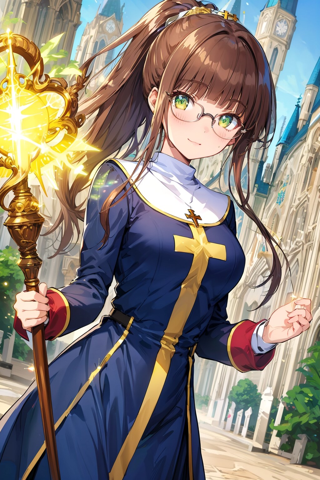 茶髪のプリースト