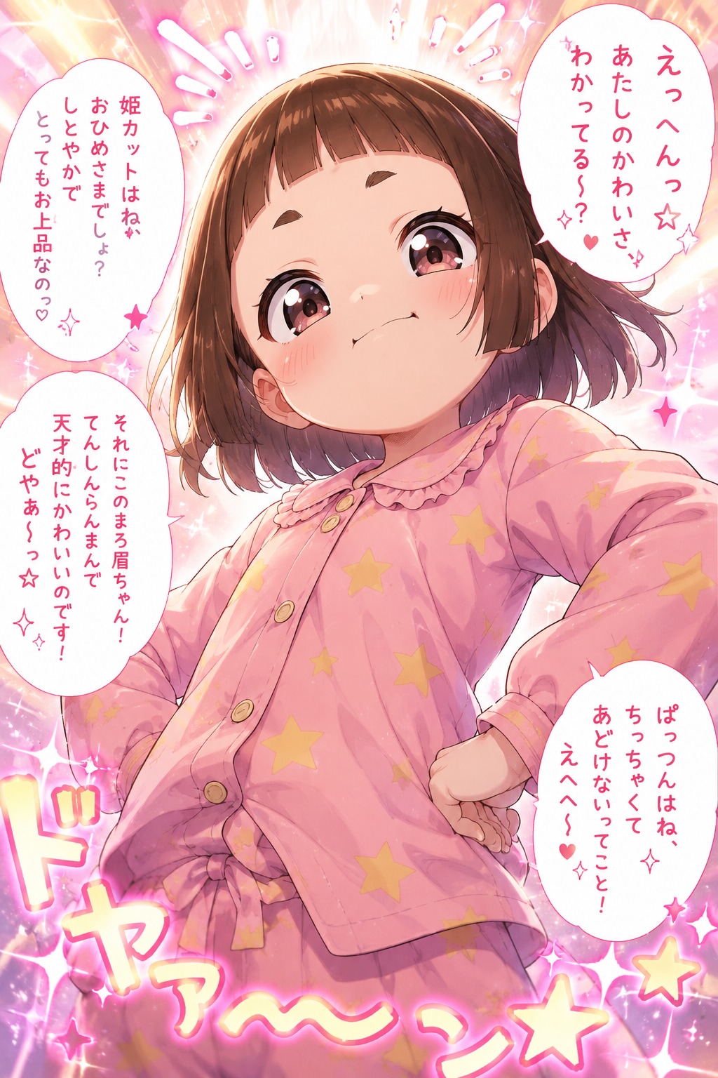 髪切った後のももかちゃん | の人気AIイラスト・グラビア