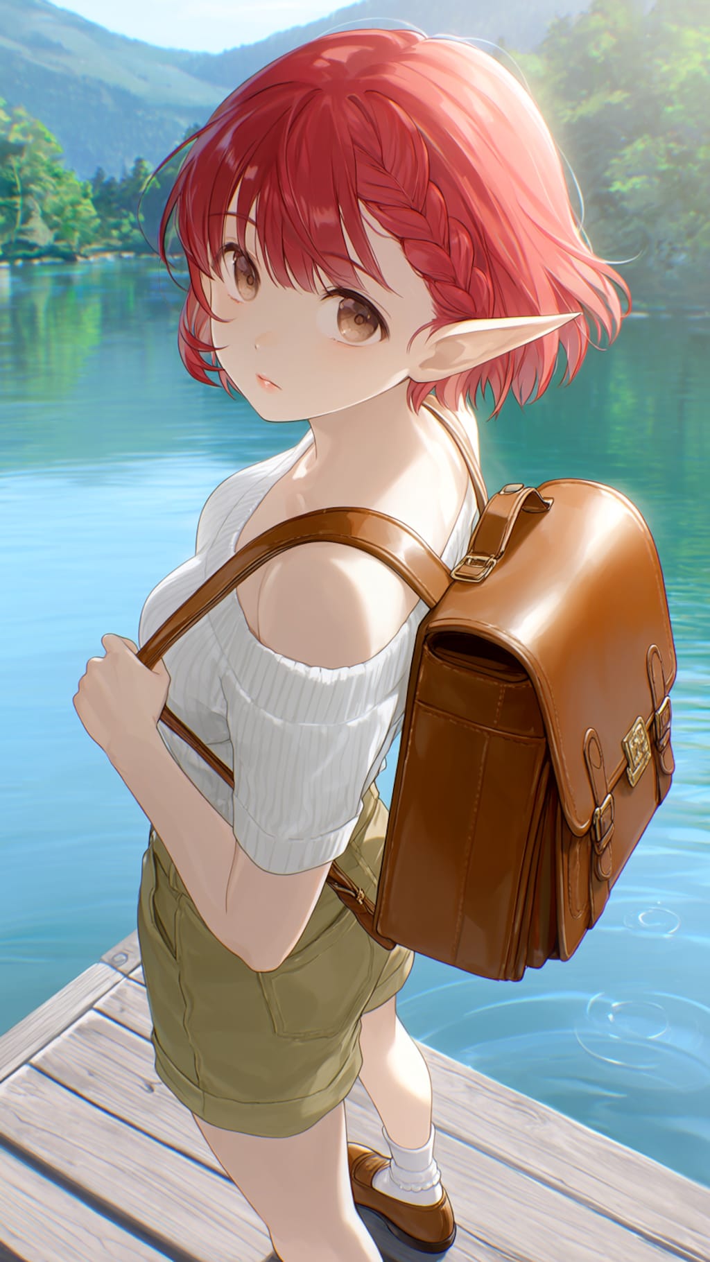 湖にかかる桟橋