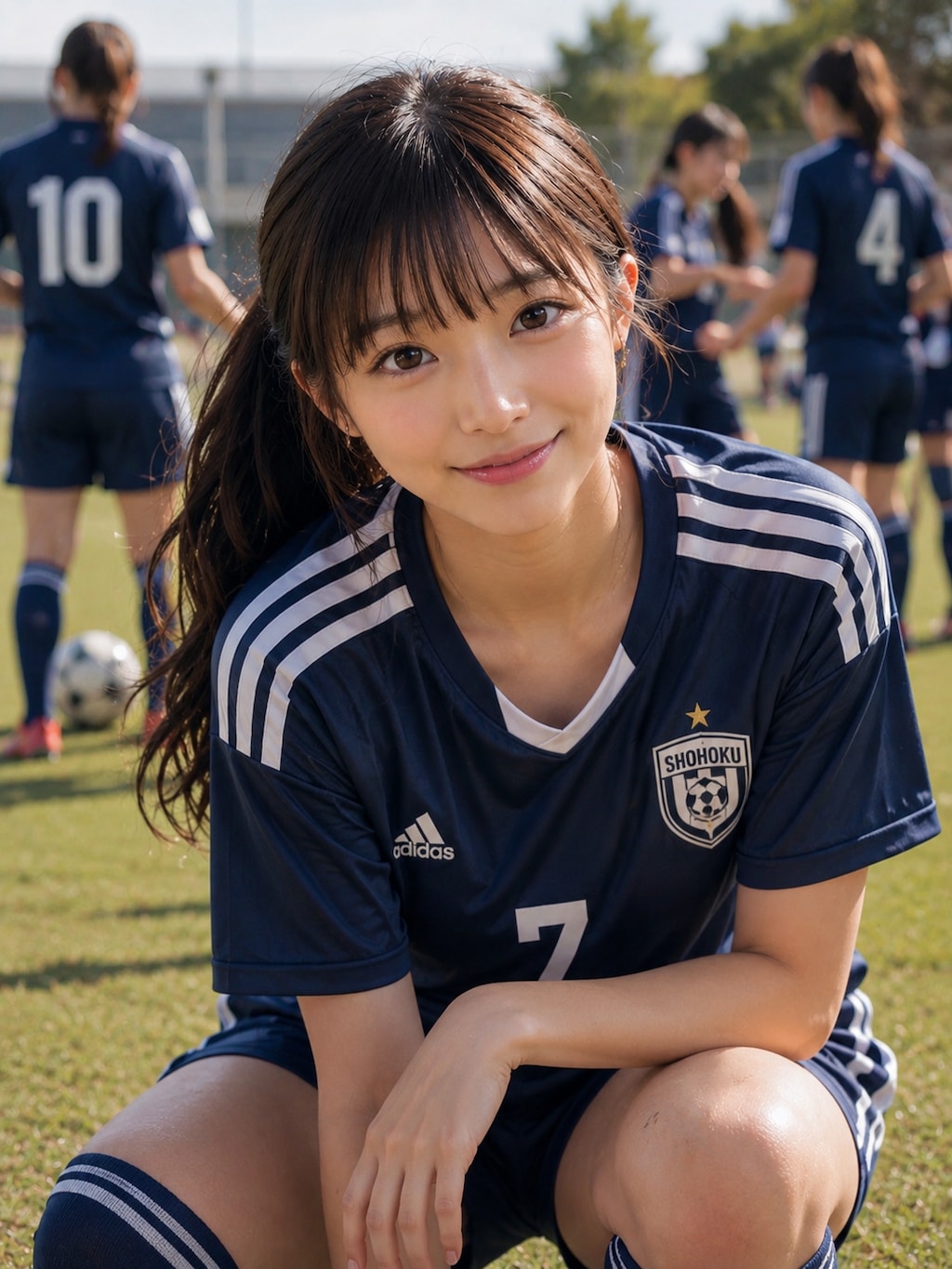 お昼の美人学生さん