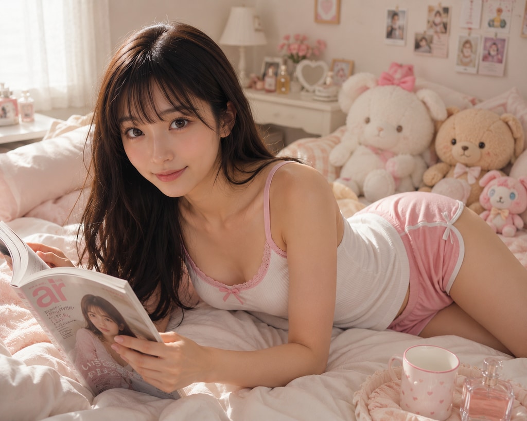 お昼の美人学生さん