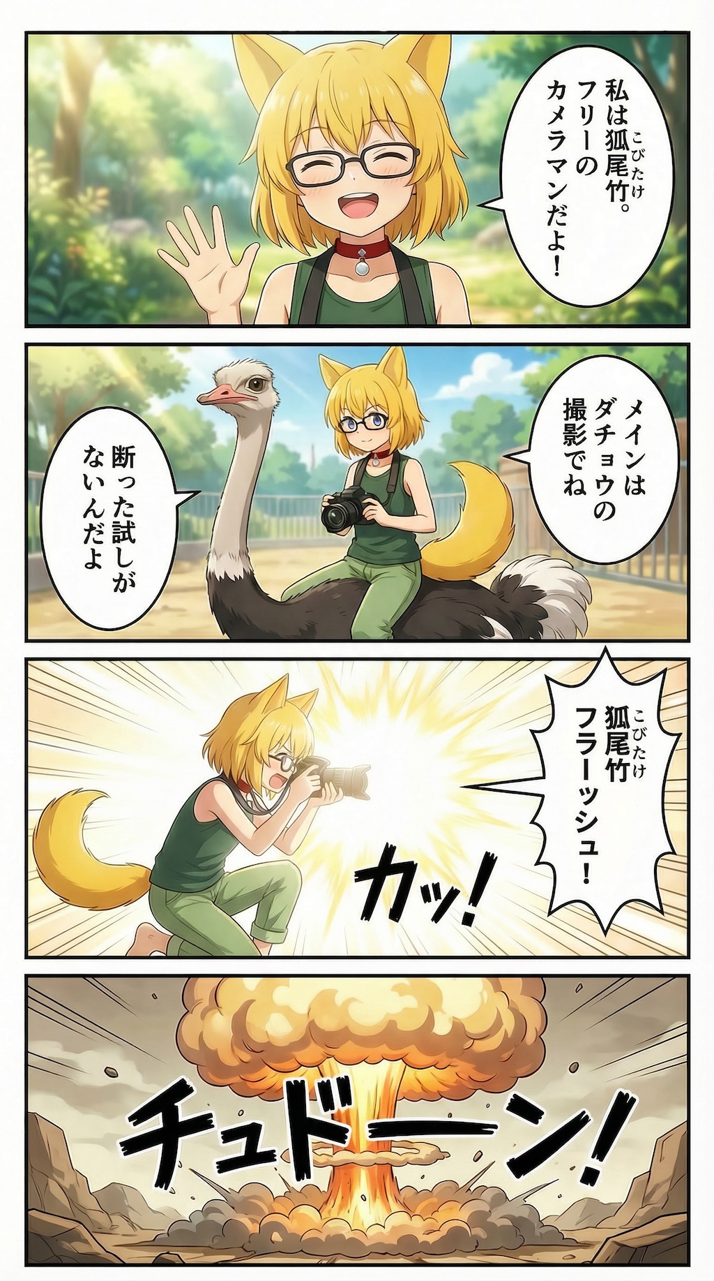 ひぐらしのなく頃に都会からだいぶ離れた場所にある寂れた動物園にふらりと出没しダチョウの写真を狂ったように撮りまくり時々しれっと…