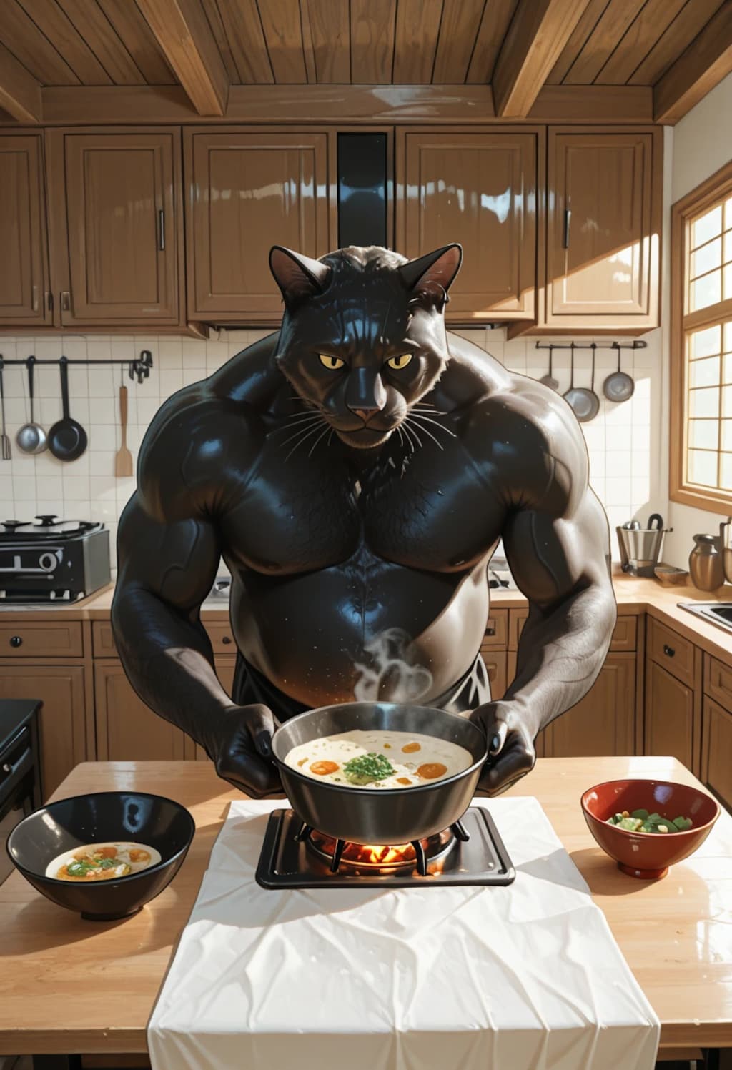 黒猫シェフは今日もご機嫌