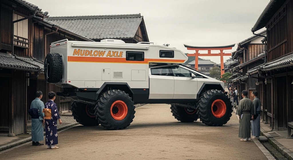 テスラサイバートラックキャンピングカーモンスター