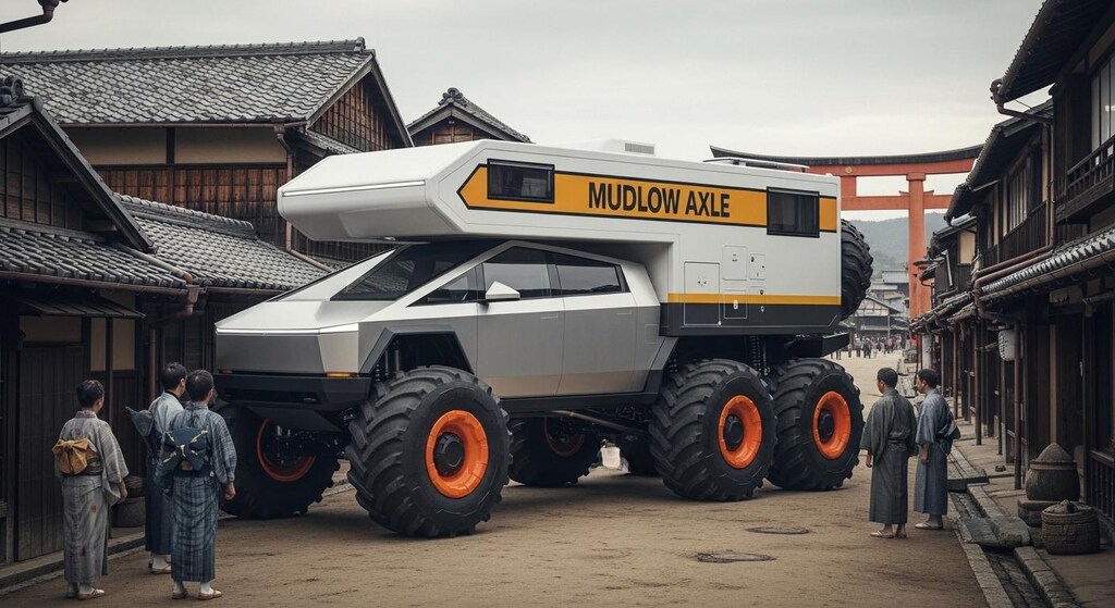 テスラサイバートラックキャンピングカーモンスター