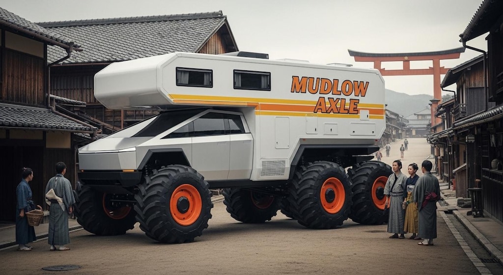 テスラサイバートラックキャンピングカーモンスター