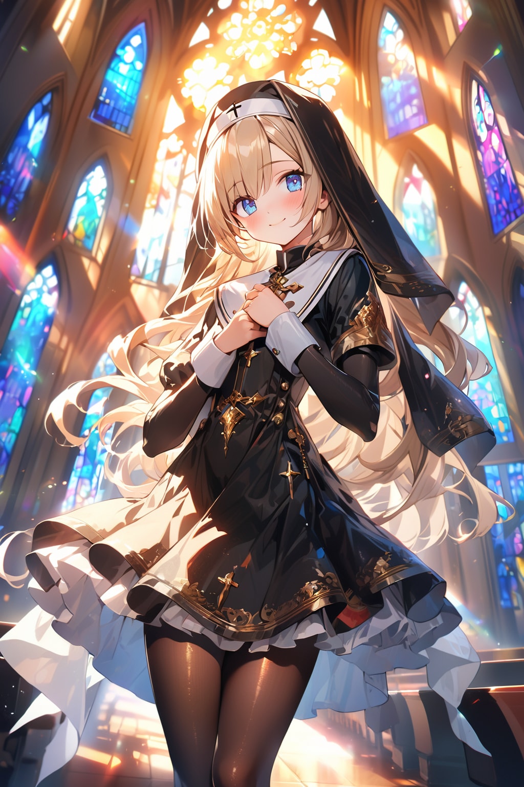 金髪シスター１