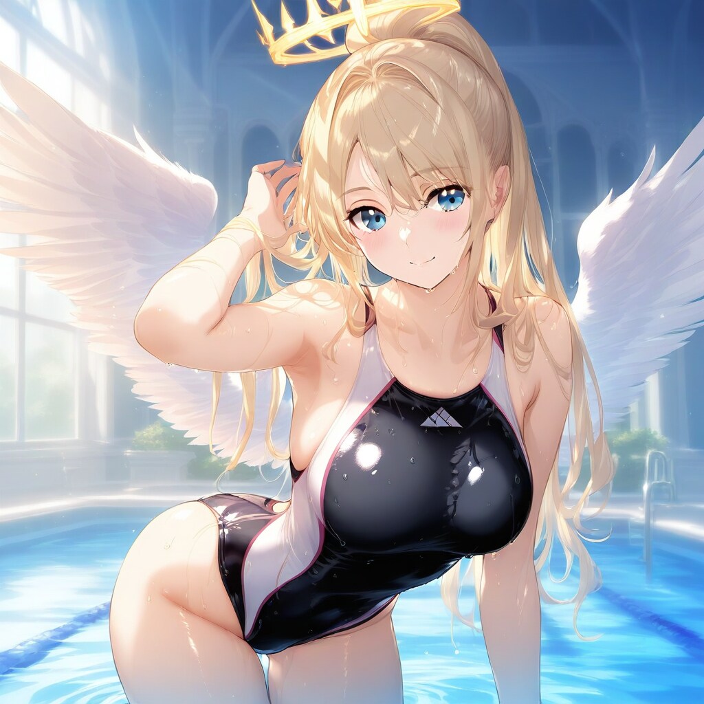 競泳水着お嬢さま