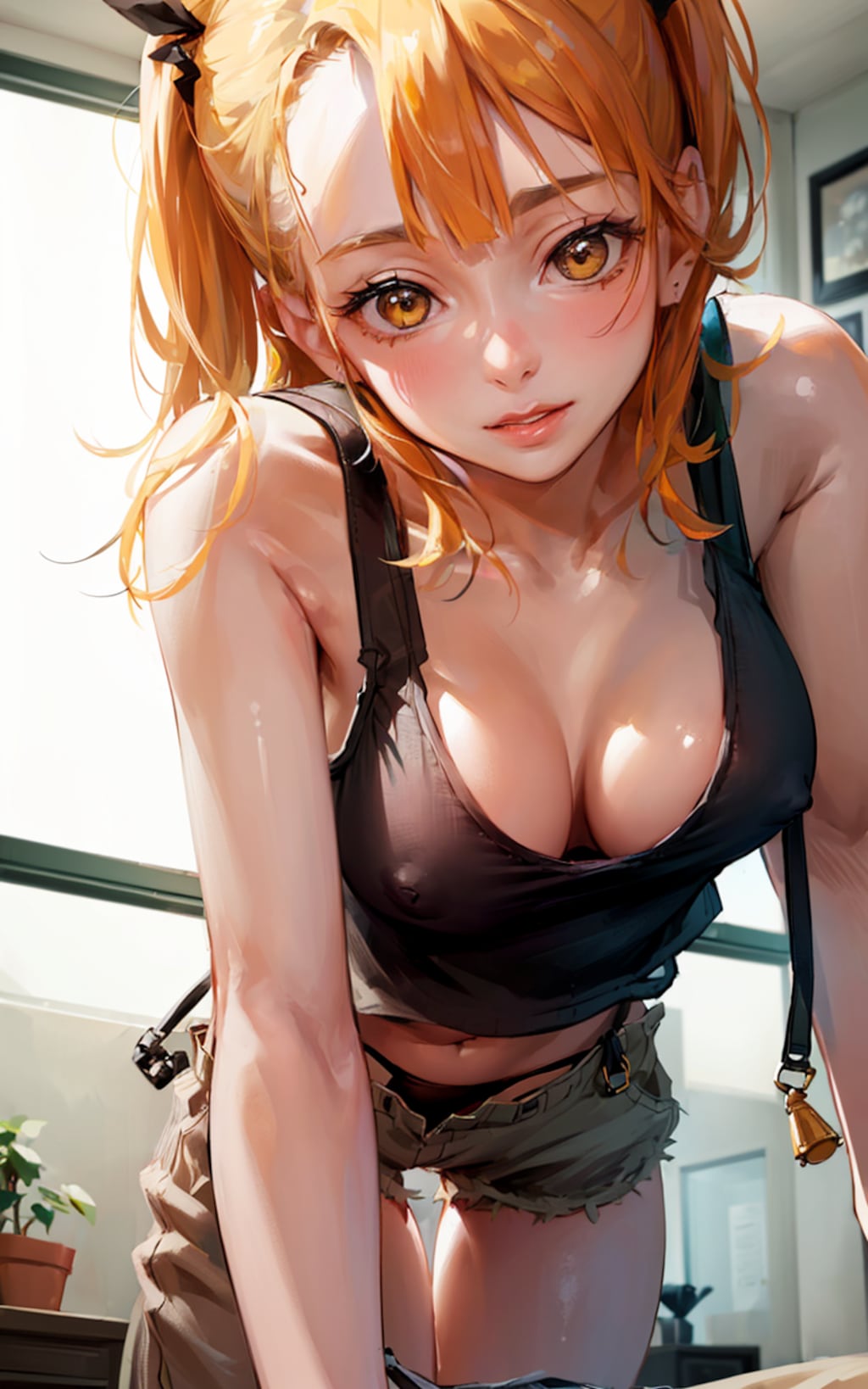 タンクトップ少女