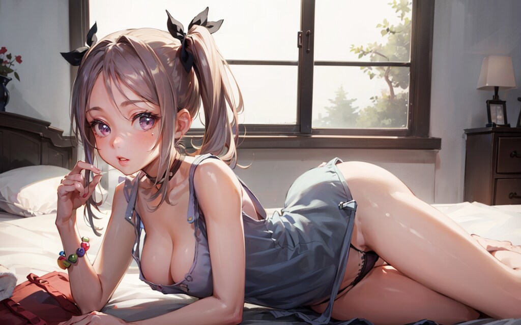 タンクトップ少女