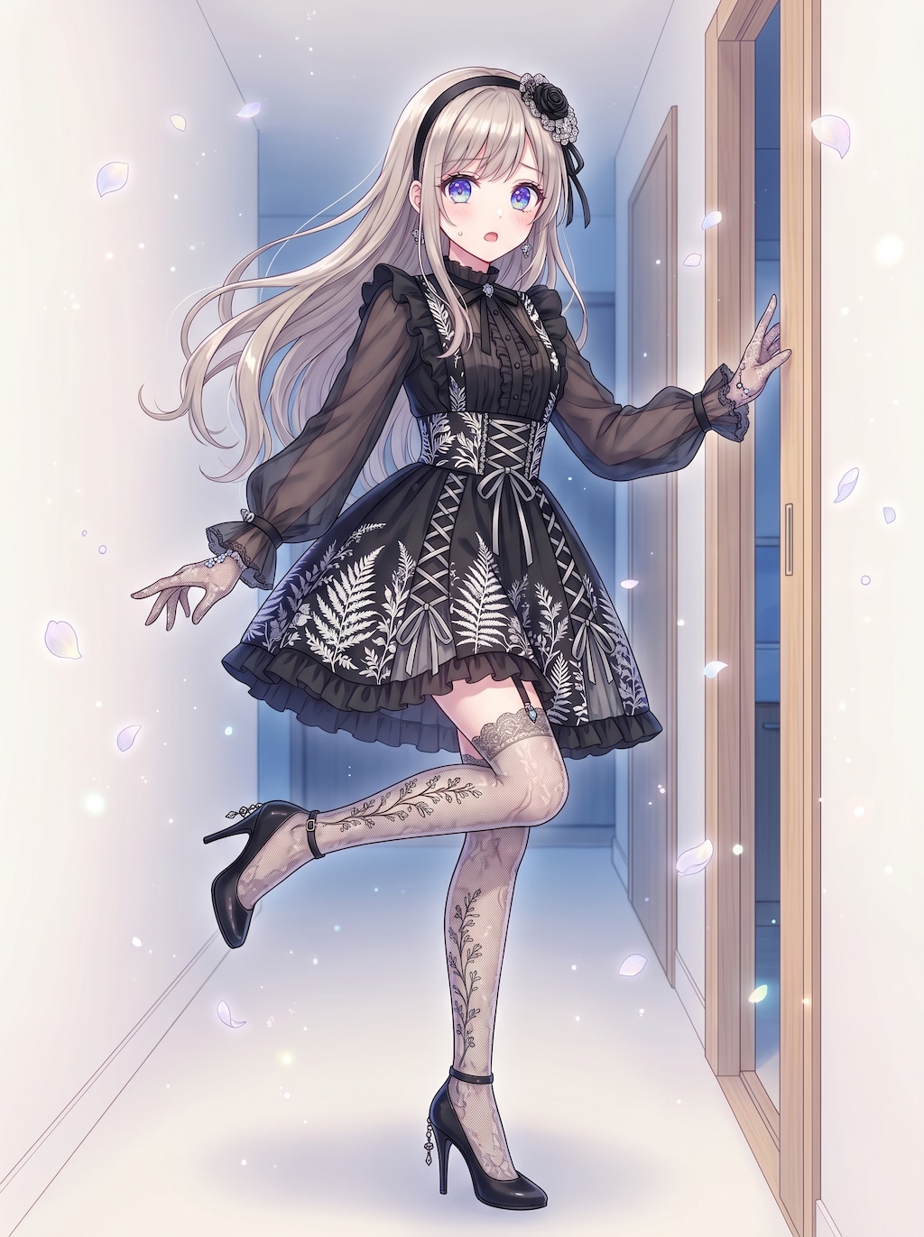 幽薔薇の側影