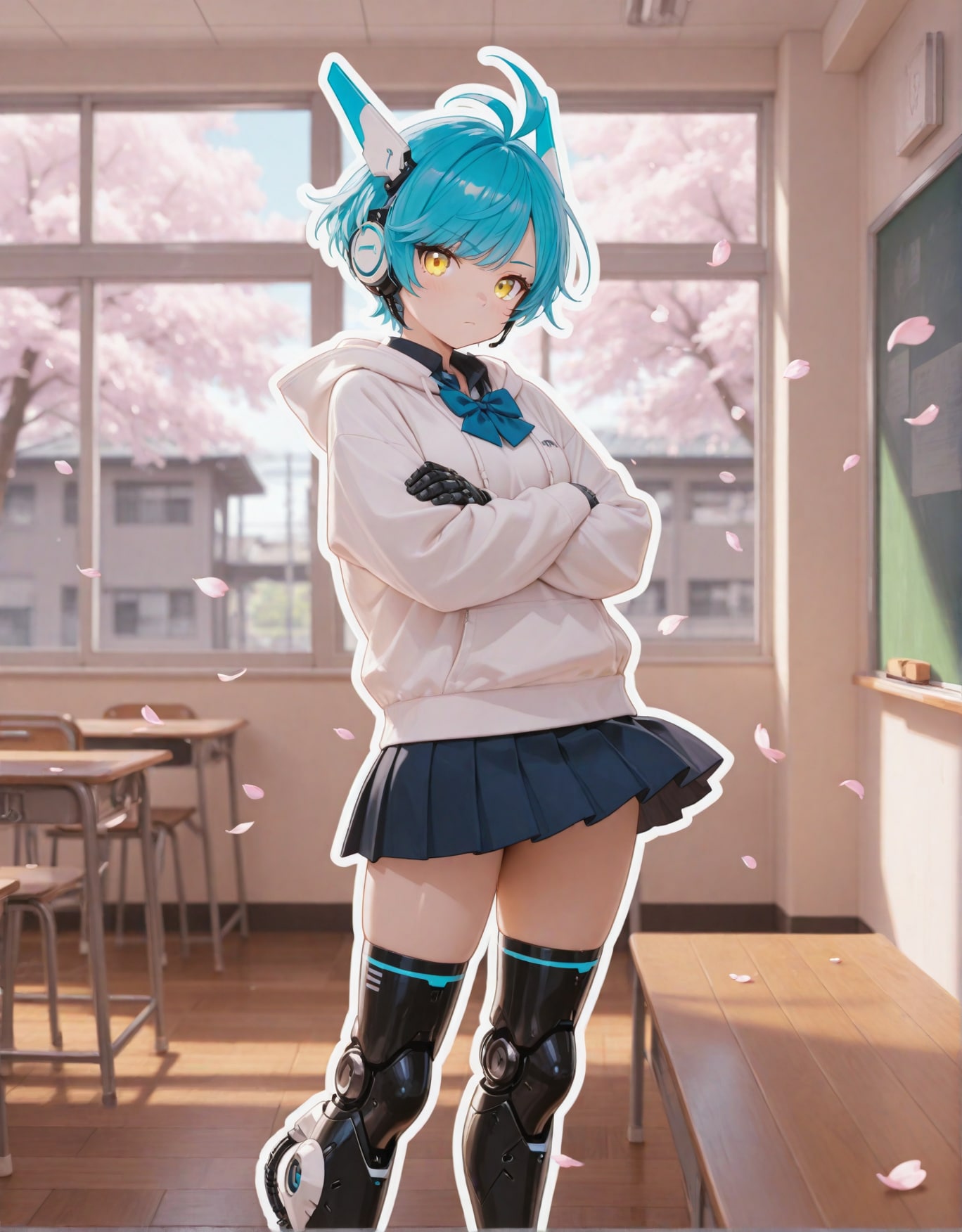 Standby in Classroom | の人気AIイラスト・グラビア