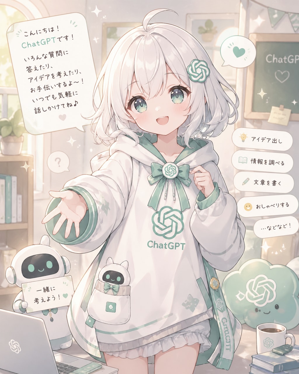 ChatGPTちゃん(ChatGPT自身で擬人化)