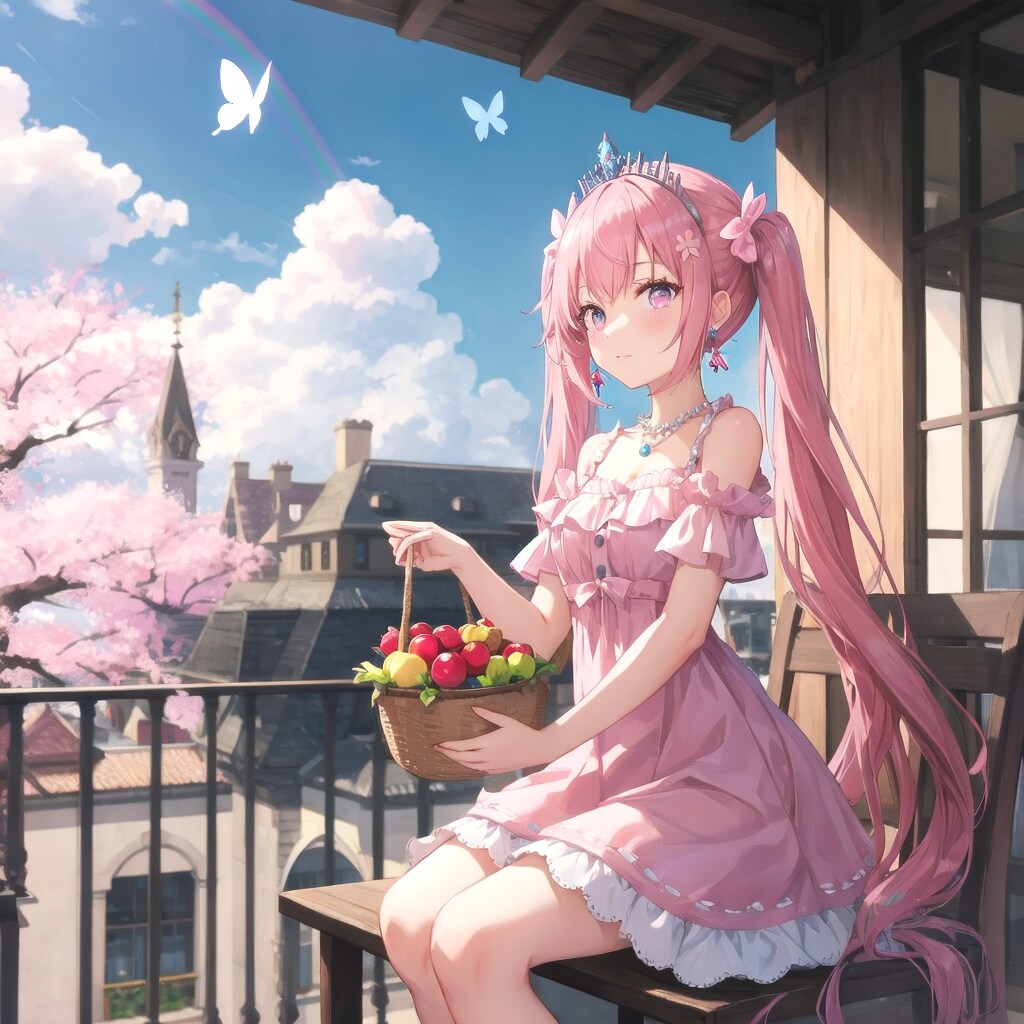 桜ミクさんをプリンセスにしてみた🌸
