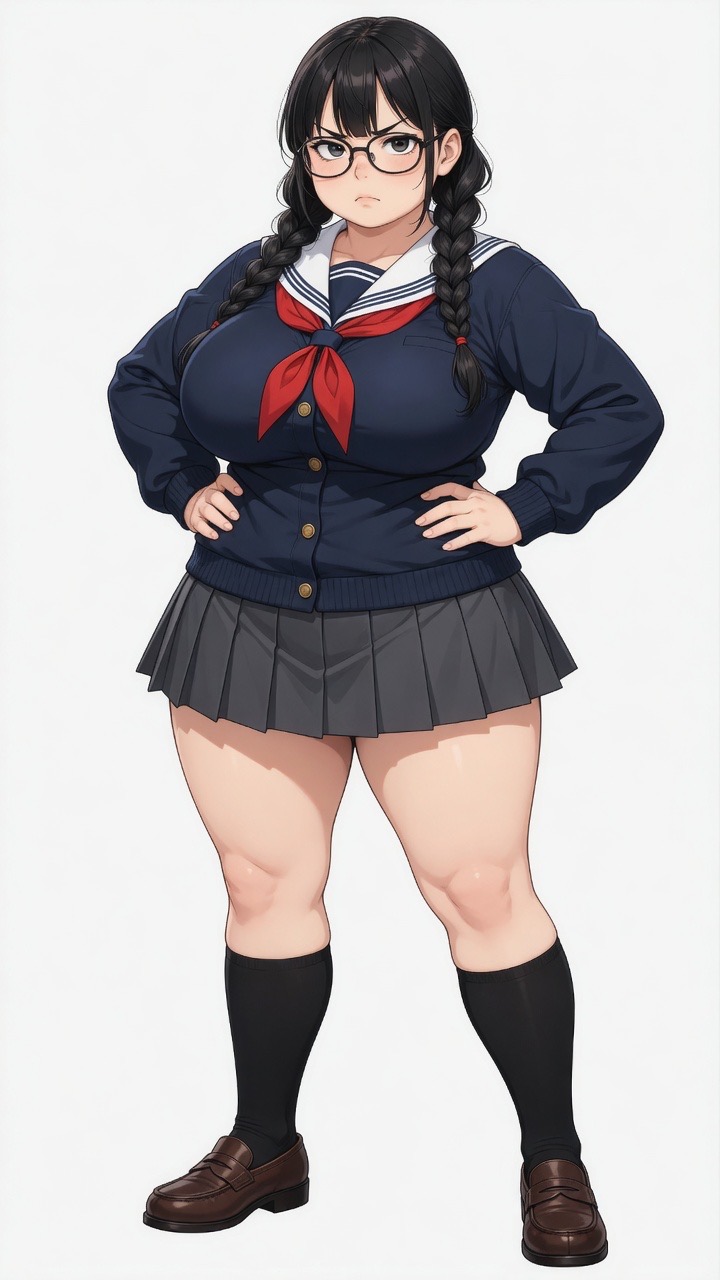 ウチの子　爆乳メガネ
