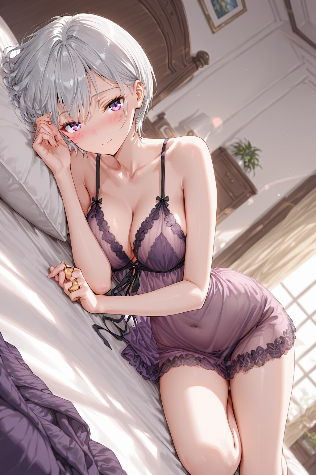 (1273)銀髪ちゃんシースルー