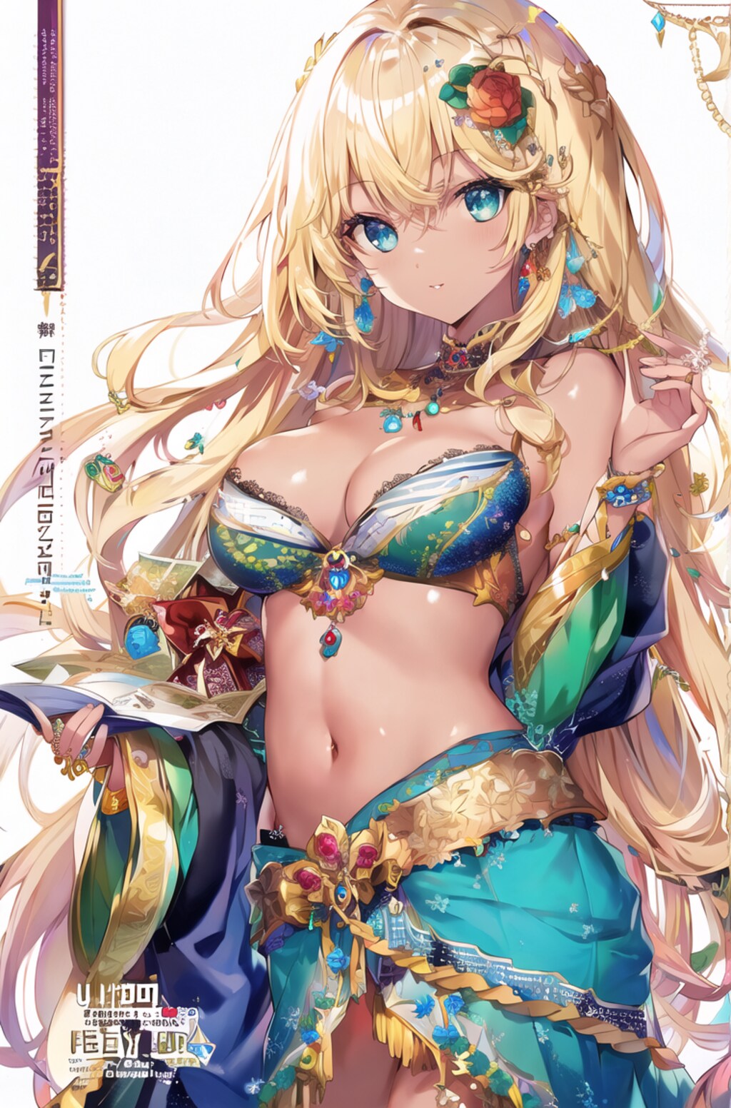 架空アニメマガジン　折り込み Anime magazine fold-out page