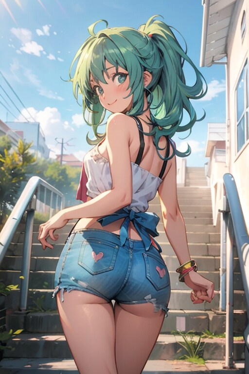 ポニーテールの女の子 | の人気AIイラスト・グラビア