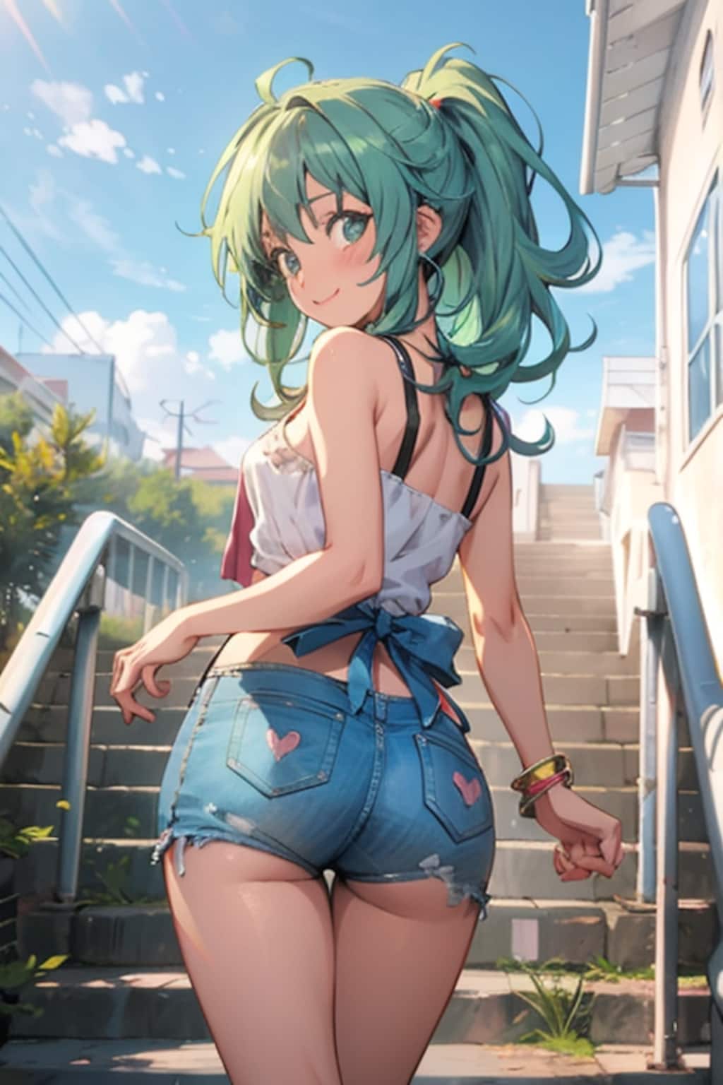 ポニーテールの女の子