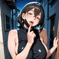 路地裏の熟女 2枚目