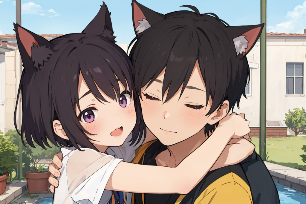 本日のガチャ(お題目：ハグ)