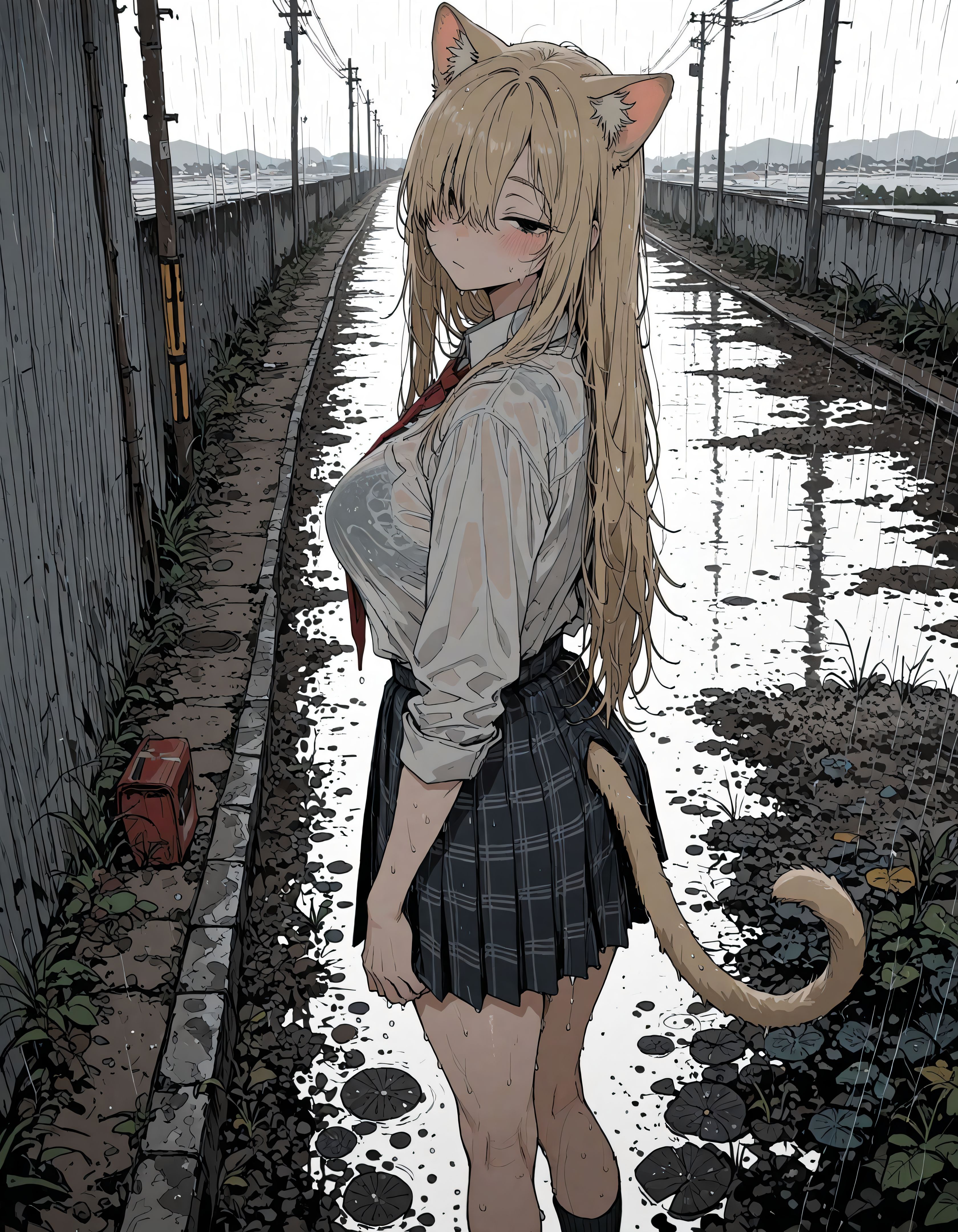 ケモノ耳と制服