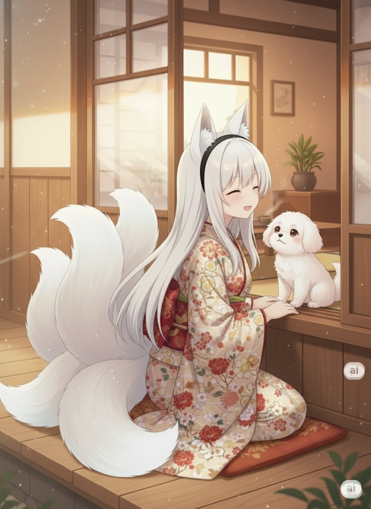 【狐独の散歩路】ぬくもり溢れるペットショップ | の人気AIイラスト・グラビア