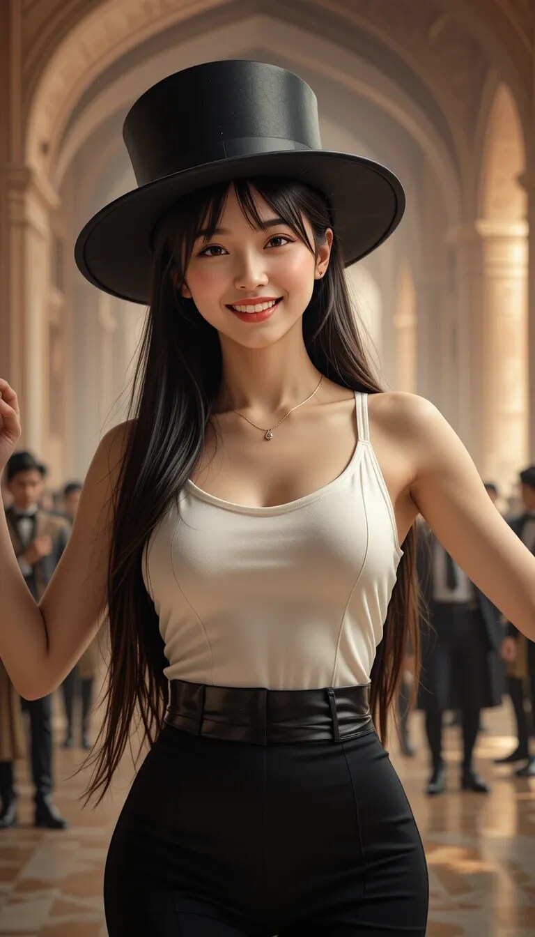 かっこかわいいダンサー白鳥英美梨のタージマハール公演　インド画風