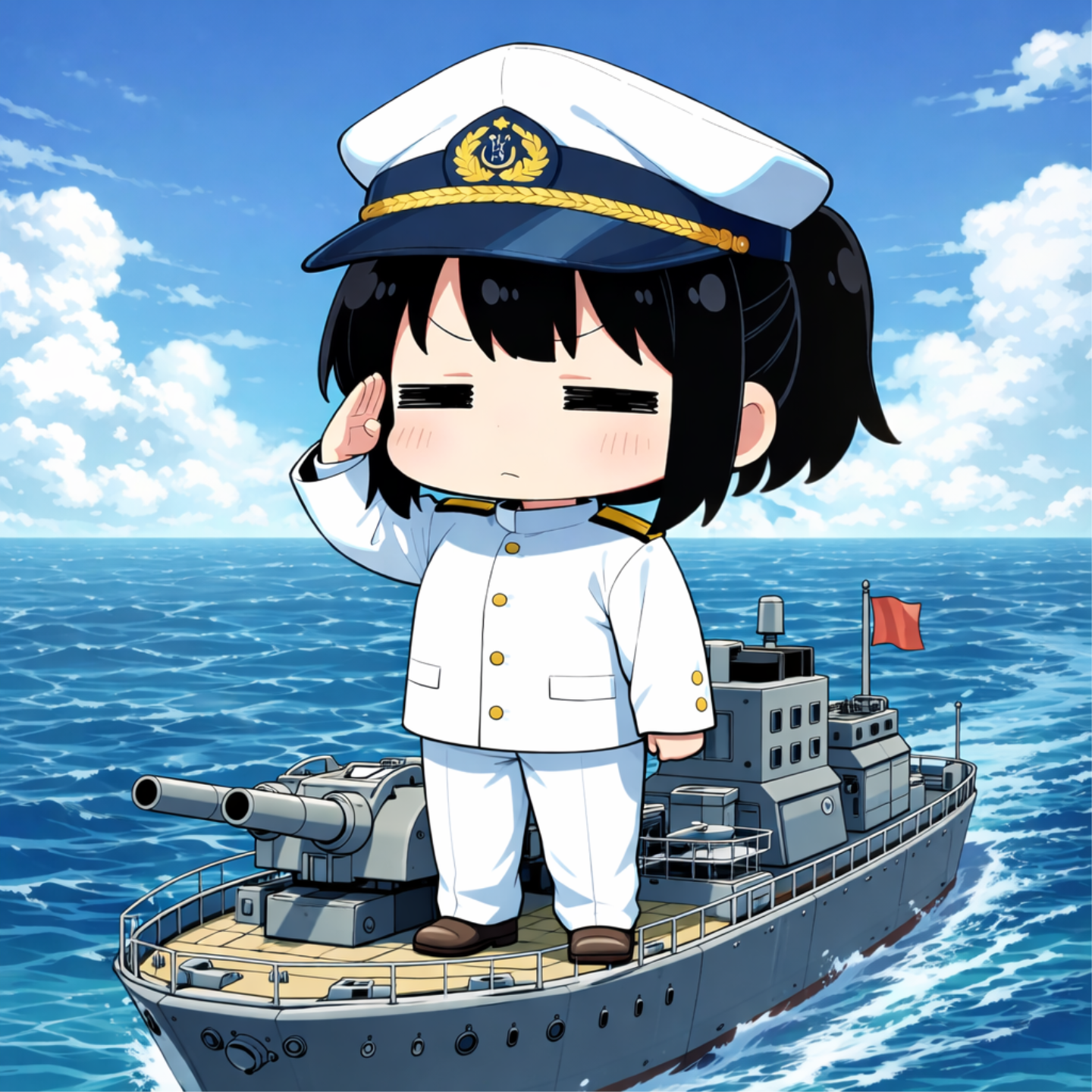 ちび提督 | の人気AIイラスト・グラビア