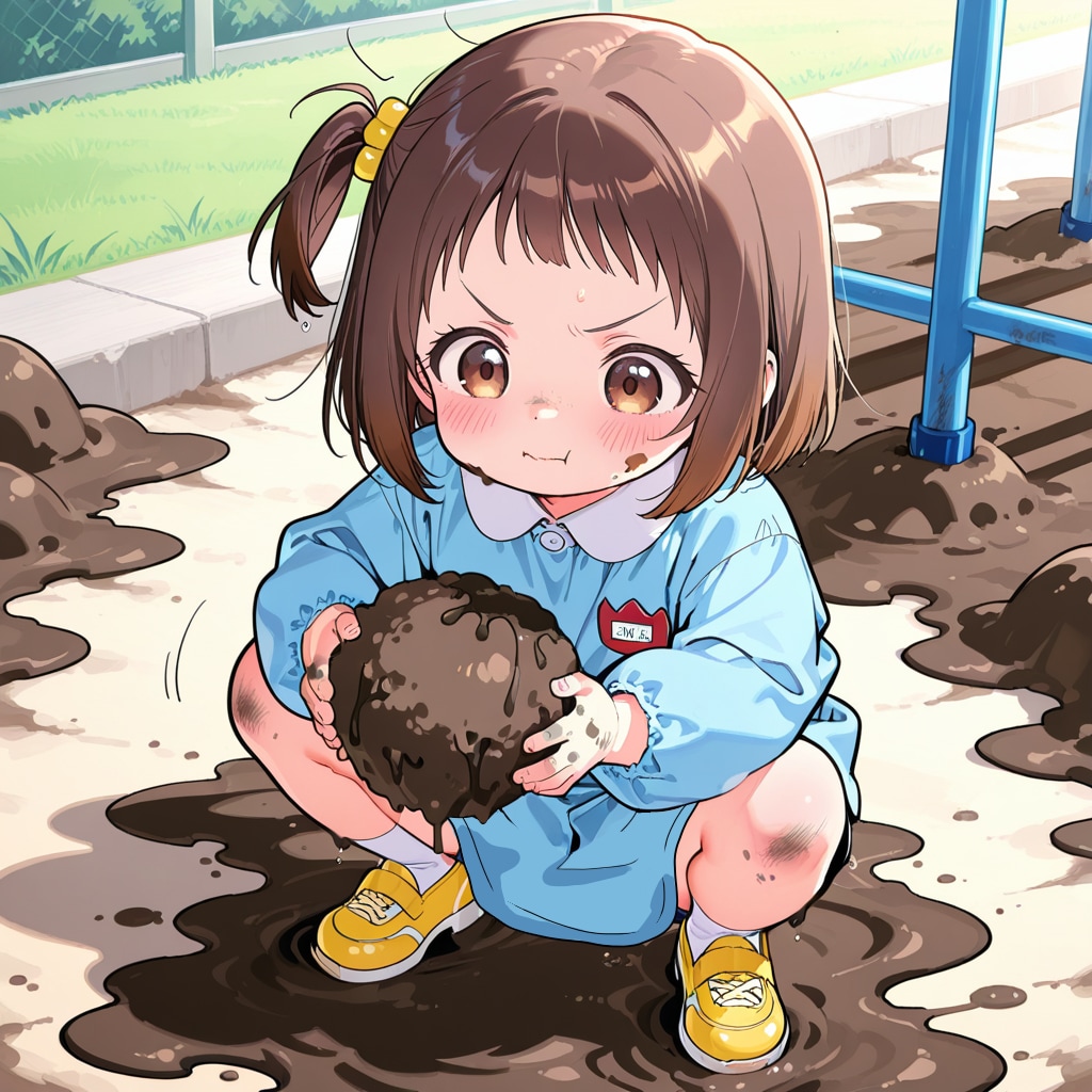 泥団子職人の朝は、早い。