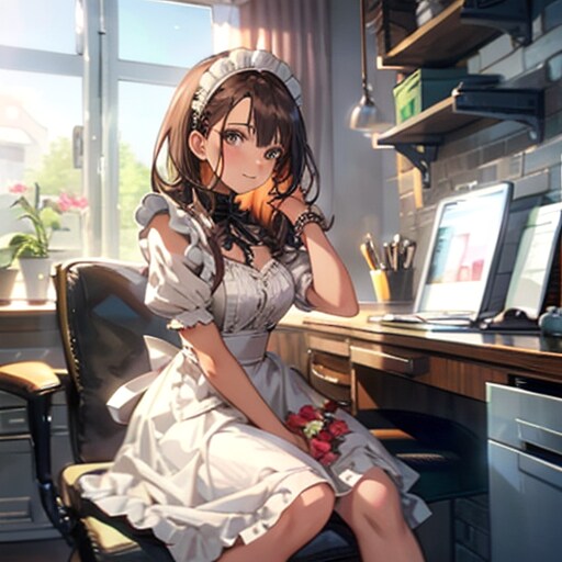 メイドさんのお仕事は接客だけじゃありません | の人気AIイラスト・グラビア